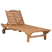 Corfu Teak Sun Lounge, Raw
