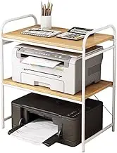 Printer Stand Printer Holder Printer Shelf Printer Stand with Storage Printer Table with 2 Tier Shelves Desktop Organizer for Printer Stand Holder Printer Rack Printer Shelves