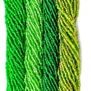 Czech 10/0 Preciosa Lookin' Keen In Green Bundle Rocaille Glass Seed Beads