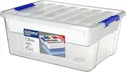 [Sistema] Home Storage Collection All-Purpose Plastic Storage Container with Organizing Tray and Lid, 8.35 Quart