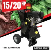 BBT 15/20hp Petrol 420cc Electric Start Garden Wood Mulcher/Chipper - 2-Year Warranty