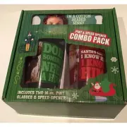 Elf the Movie Christmas, 2 Pint Glasses w Opener New Boxed Set, Will Ferrell