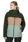 Flylow Lucy Women's Ski Jacket, Pine/Chai/Seaglass, Medium