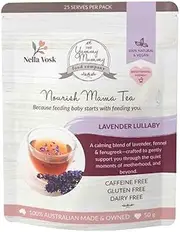 Yummy Mummy Food Company Lactation Tea | Soothing Lavender Lullaby Herbal Blend with Raspberry Leaf, Fennel & Fenugreek | Breastfeeding Support & Relaxation | 20 Serves