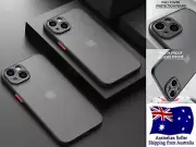 For iPhone 15 14 13 12 Shockproof Armor Translucent Matte Case Cover Pro Max 1pc