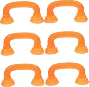 6pcs Early Education Phone Learning Play Education Phones Communication Device for Reading Aid for Fluency Dyslexia Tools for Orange Plastic