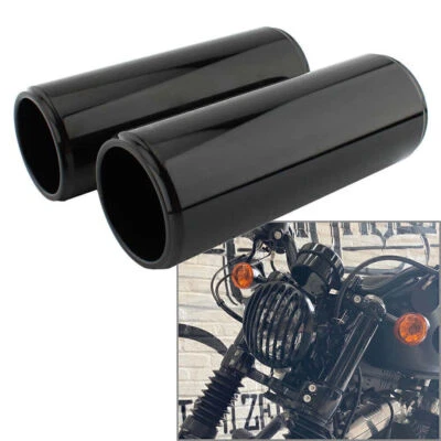 2X Motorcycle 50mm Front Fork Cover Set Fit Harley Sporster X48 2016-2023 17 18