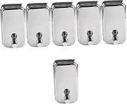 6 pcs soap Bottle Lotion Wall Motion soap Dispenser Wall Mount touchless soap Dispenser Hair Foam Body wash House soap Dispenser Stainless Steel Filling handwashing Fluid dad
