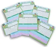 Colorful Kids Preschool Goals Chore Chart Pad - 50 Sheets