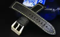 在飛比找Yahoo!奇摩拍賣優惠-艾曼達精品~24mm直身panerai飛行軍錶風格白縫線鱷魚