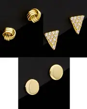 Argento Vivo Set of Ear Party Earrings