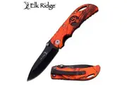 Elk Ridge Orange Camo Pocket Knife 89mm Closed Length (K-ER-134RCB)