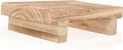 Mobestech Wooden Step Stool for Adults Multipurpose Kitchen Bathroom Helper Compact Shoe Changing Stool Portable Footrest for Bedside Household Use