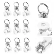 20Pcs Ceiling Track Hooks Drapery Rail Sliding Glider Windows