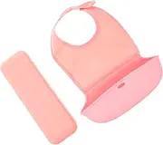 IWOWHERO Portable Bib Soft Eating Apron Washable Dining Bib for Easy Clean Durable Design for Mess Feeding Style