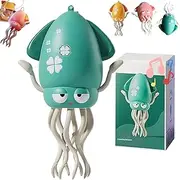 Electric Dancing Octopus Toy, Electric Automatic Obstacle Avoidance Octopus with LED Lights & Music, USB Rechargeable, Interactive Fun (Green,General)