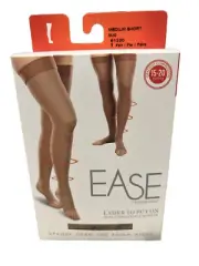 Ease By Therafirm Sand Thigh High Compression Medium Short 15-30mmHg Open Toe