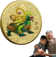 HOFFTI Chinese Feng Shui - Ancient Mythical Creatures Four Great Beasts Coin - Chinese Fortune Feng Shui, Badge Commemorative Souvenir for Wealth Luck