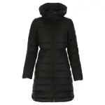 【MONCLER】女款 FLAMMETTE 輕量長款連帽羽絨外套-黑色(0號USA-XS、1號USA-S)