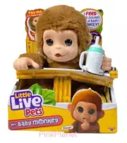 Little Live Pets My Baby Monkey Mango Interactive Toy 50+ Sounds & Reactions