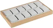 [koolsoo] Watch Display Tray, 12 Slots Watch Storage Case, Luxury Watch Case Display Organizer, Collection Jewelry Bracelet Storage Box