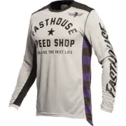 Fasthouse Originals Air Cooled Vented Jersey, Silver/Black/Purple