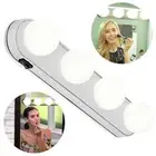 LED Vanity Mirror Lights Make Up Light 4 LED Bulbs Portable Cosmetic Mirror