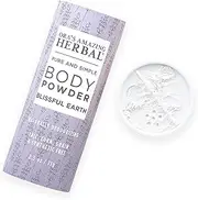 Body Powder, Talc Free Body Powder for Women, Cornstarch Free Talcum Powder, Blissful Earth Scent, Essential Oils Lavender, Vetiver and Clary Sage, Bath Powder, Ora’s Amazing Herbal