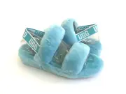 UGG FLUFF OH YEAH SLIDE CLEAR WATER MOCCASIN SLIP ON SANDAL US 6 / EU 37 / UK 4