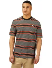 [Ben Sherman] Stripe T-shirt in Black