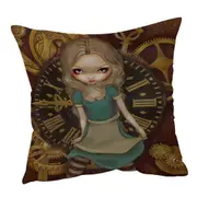 Beautiful Alice in Clockwork Cushion Cover