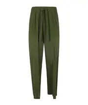 Drawstring casual pants IT40,IT42 Green