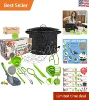 Comprehensive Water Bath Canning Kit - Stainless Steel Pot with Essential Tools