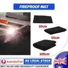 Fire Pit Mat BBQ Grill Splatter Carpet Fireproof Heat Mat Floor Protection Rug
