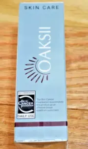 Oaksii Skin Care UVA/UVB SPF 50+ Tinted, Calms and Protects New and sealed