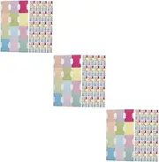 Operitacx 3sets Writable Sticky Index Tabs Annotation Supplies for Books Folders and Magazines Eye Catching Page Markers for Easy Organization and Quick Access 30sheets*3