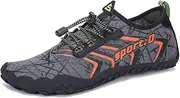 [UBFEN] Water Shoes Mens Womens Swimming Shoes Aqua Shoes Beach Sports Quick Dry Barefoot for Boating Fishing Diving Surfing with Drainage Driving Yoga