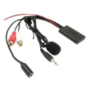 Universal Car Radio 3.5MM Audio AUX Input Bluetooth Microphone Cable for 4152
