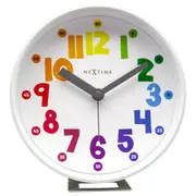 NeXtime Sophia Plastic 12.5x13cm Desk/Bedside Alarm Clock Analogue w/Night Light