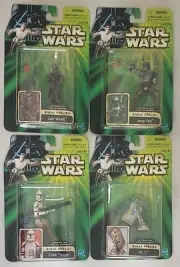 STAR WARS ATTACK OF THE CLONES SNEAK PREVIEW SET OF 4 ACTION FIGURES