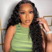 Curly Human Hair Wigs Brazilian DeepWave PrePlucked Melted 13x4 Lace Frontal Wig