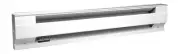 Cadet 24 Inch Electric Baseboard Heater Convection White 240/208-Volt - 2F350W
