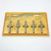 CREDO 14750 Dura Sharp 5 Pc Router Bit Set Decorative Edging Set NOS NEW Sealed