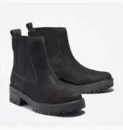 TIMBERLAND WOMEN'S VALLEY CHELSEA BOOTS BLACK LEATHER A1J66 ALL SIZES