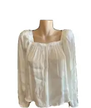 BNWT Stunning Cream/White Seed Heritage Blouse Ladies Size 8 RRP $129.95