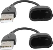OTOTEC 2 PCs Smart Bracelet USB Charger Cable Compatible with Fitbit One Wireless Activity Bracelet Length 12.5cm Watch Charging Wire Cable Black