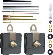 2 DIY Quartz Clock Movement Wall Clock Silent Mechanism Battery Operated Repa...