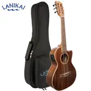 Lanikai ACST-5CET Acacia Solid Top 5 String Cutaway Electric Tenor Ukulele + Bag