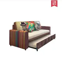 在飛比找樂天市場購物網優惠-沙發床可折疊客廳雙人三人小戶型單人多功能簡約現代布藝推拉兩用