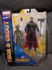 Diamond Select Marvel THOR & GROOT Avengers Infinity War Movie Action Figure NEW